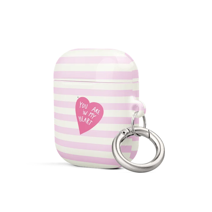 Love Quote Pink Stripes AirPods® Case product image (6)