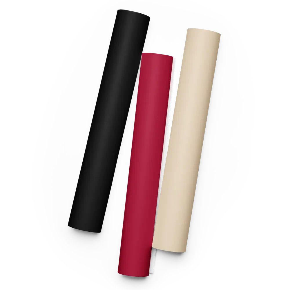 Mixed (Black, Red, Champagne) Solid Holiday Christmas Wrapping Paper Sheets (3) product image (1)