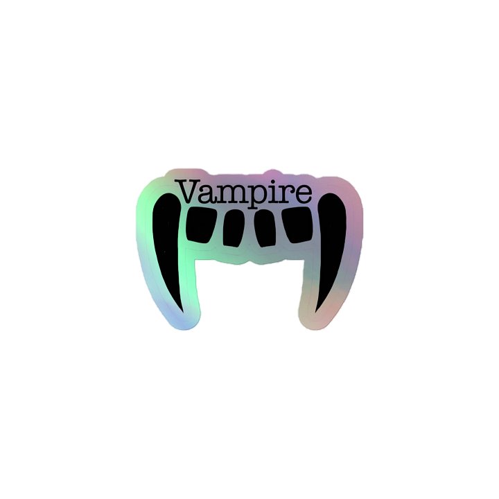 Vampire Holographic Sticker product image (1)