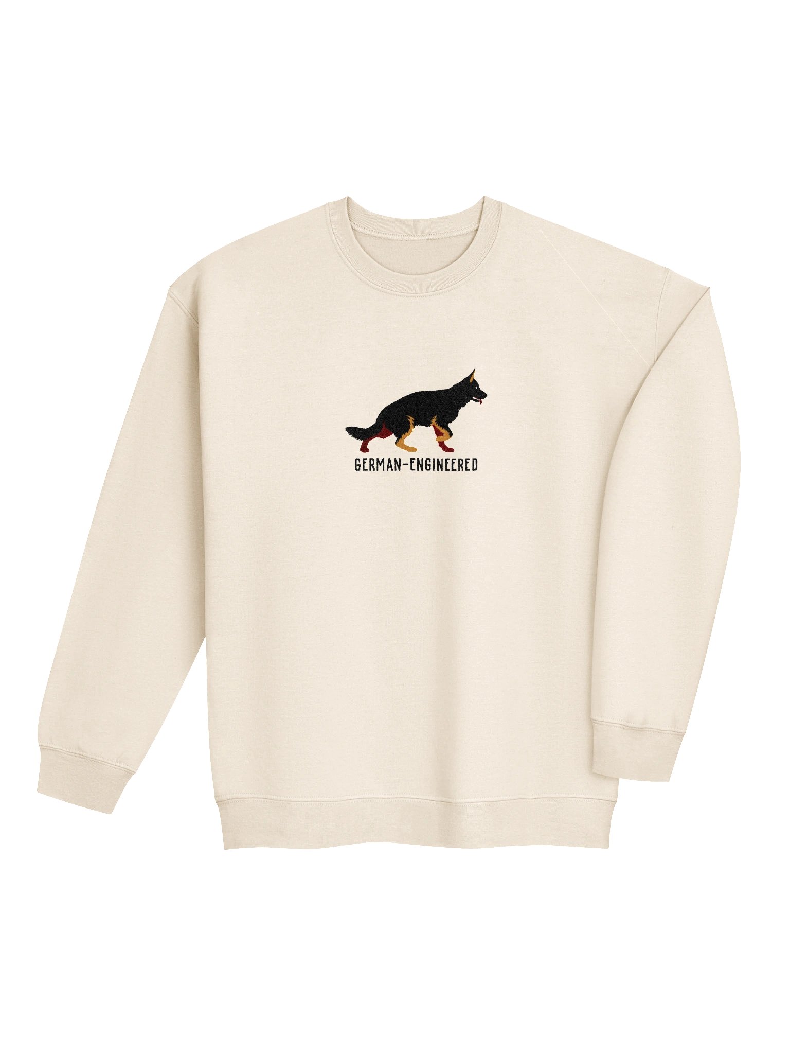 German-Engineered Sweatshirt (Embroidered) of a German Shepherd(Bicolor) product image (7)