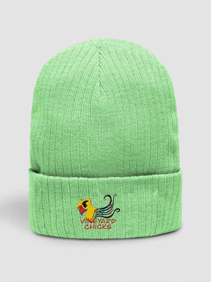 Vineyard Chicks Logo Ribbed Knit Beanie product image (5)