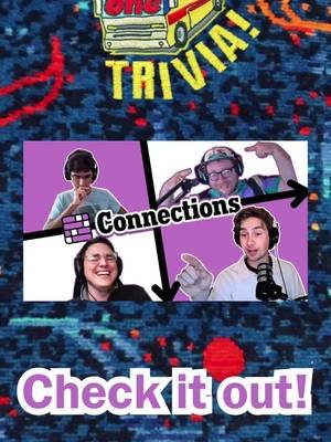 Can you guess the secret theme before we do? #trivia #connections #nytconnections #podcast #busonetrivia 