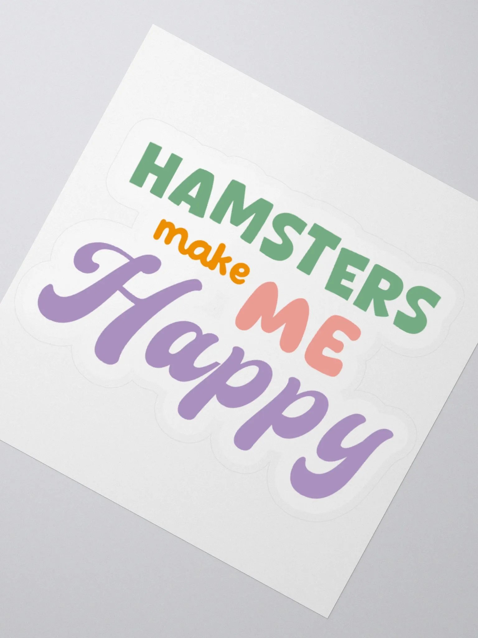 Hamsters Make Me Happy Sticker product image (2)