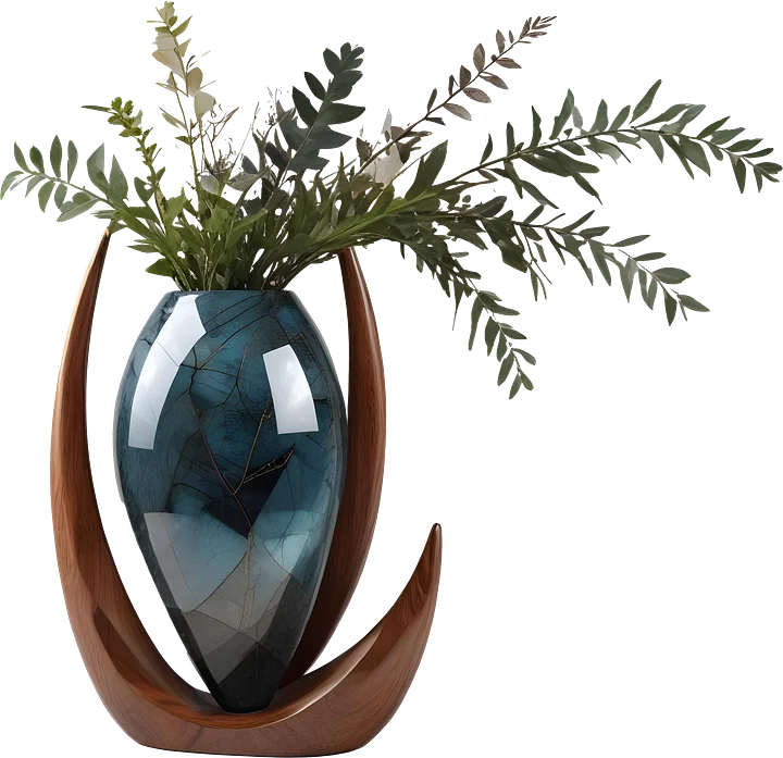 Celestial Symphony Crescent Vase – PNG product image (1)