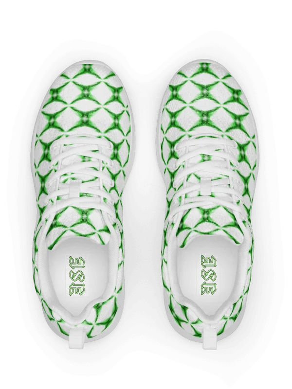 Green Starburst Pulse Sneakers Geometric Green Hex Women's Sneakers product image (6)