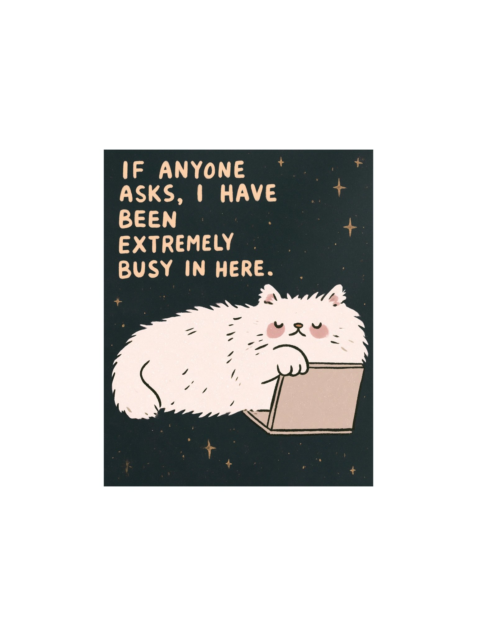 Busy in Here Cat Humor Poster product image (3)