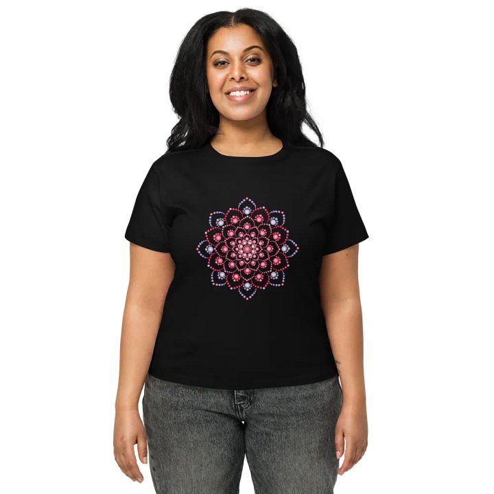 Purple and Pink Dot Mandala Women's T-Shirt product image (1)