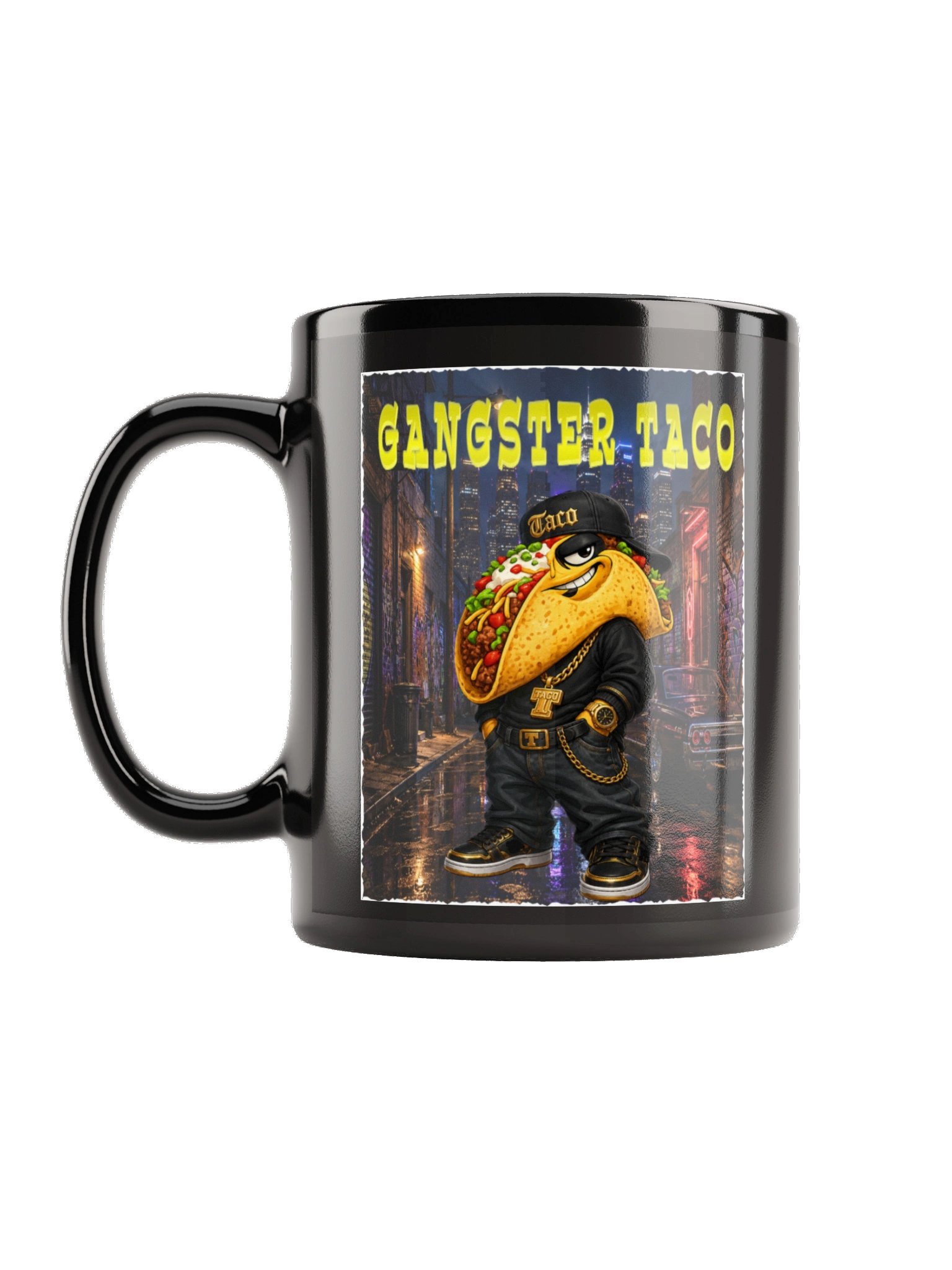 Gangster Taco Black Mug - The Taco Family product image (2)