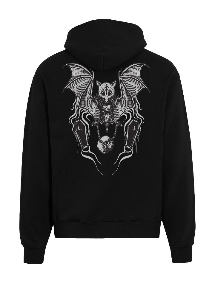 Gothic Bat and Skull Oversized Hoodie product image (1)