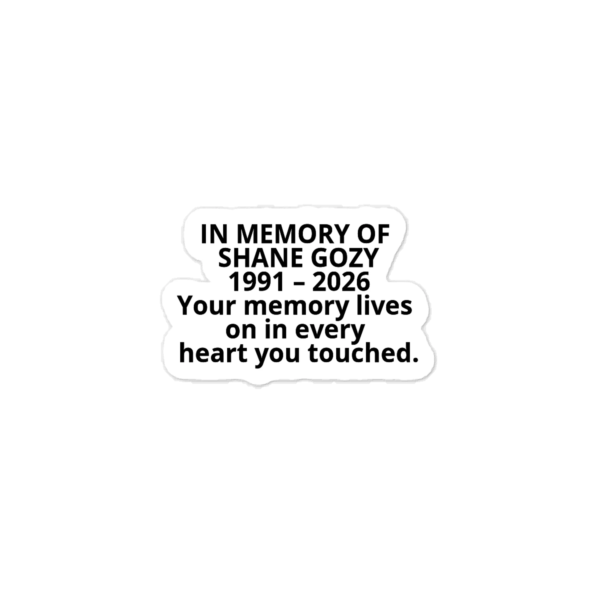 Memorial vinyl sticker product image (1)