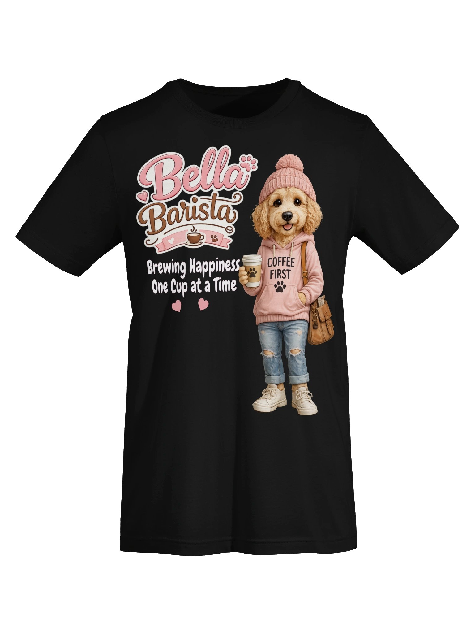 Bella Barista Coffee Dog Tee product image (37)