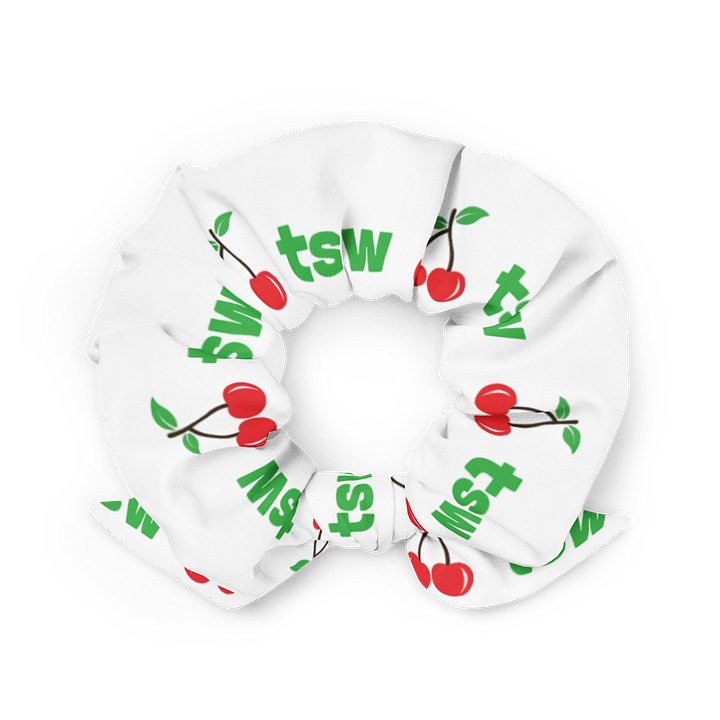 green and red tsw cherries scrunchie product image (2)