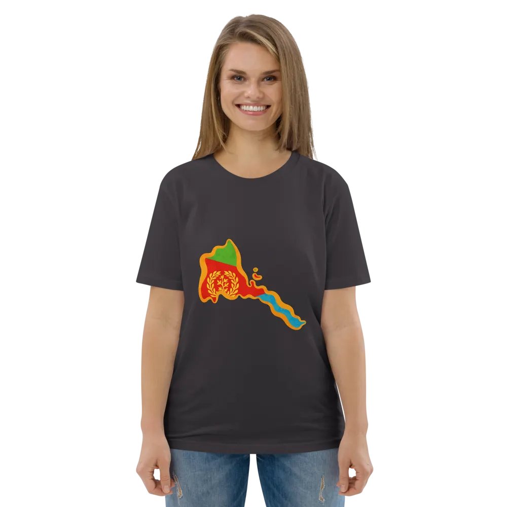 Eritrean Flag Emblem Organic T-Shirt product image (139)