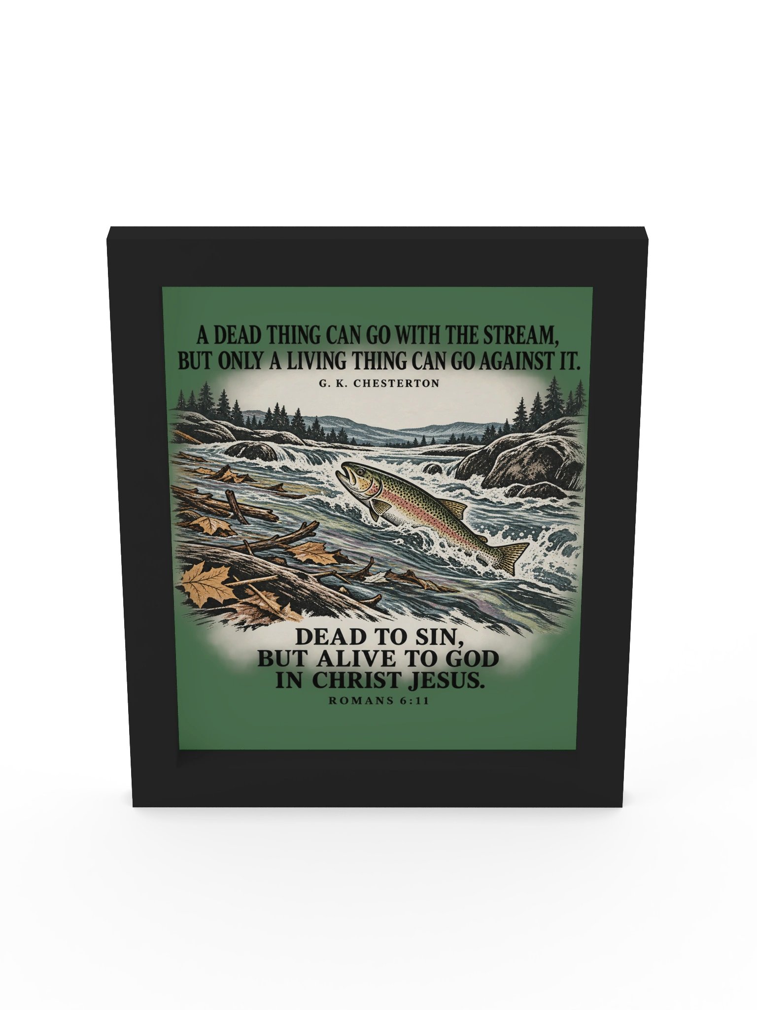 Swimming Upstream Framed Wall Art product image (5)