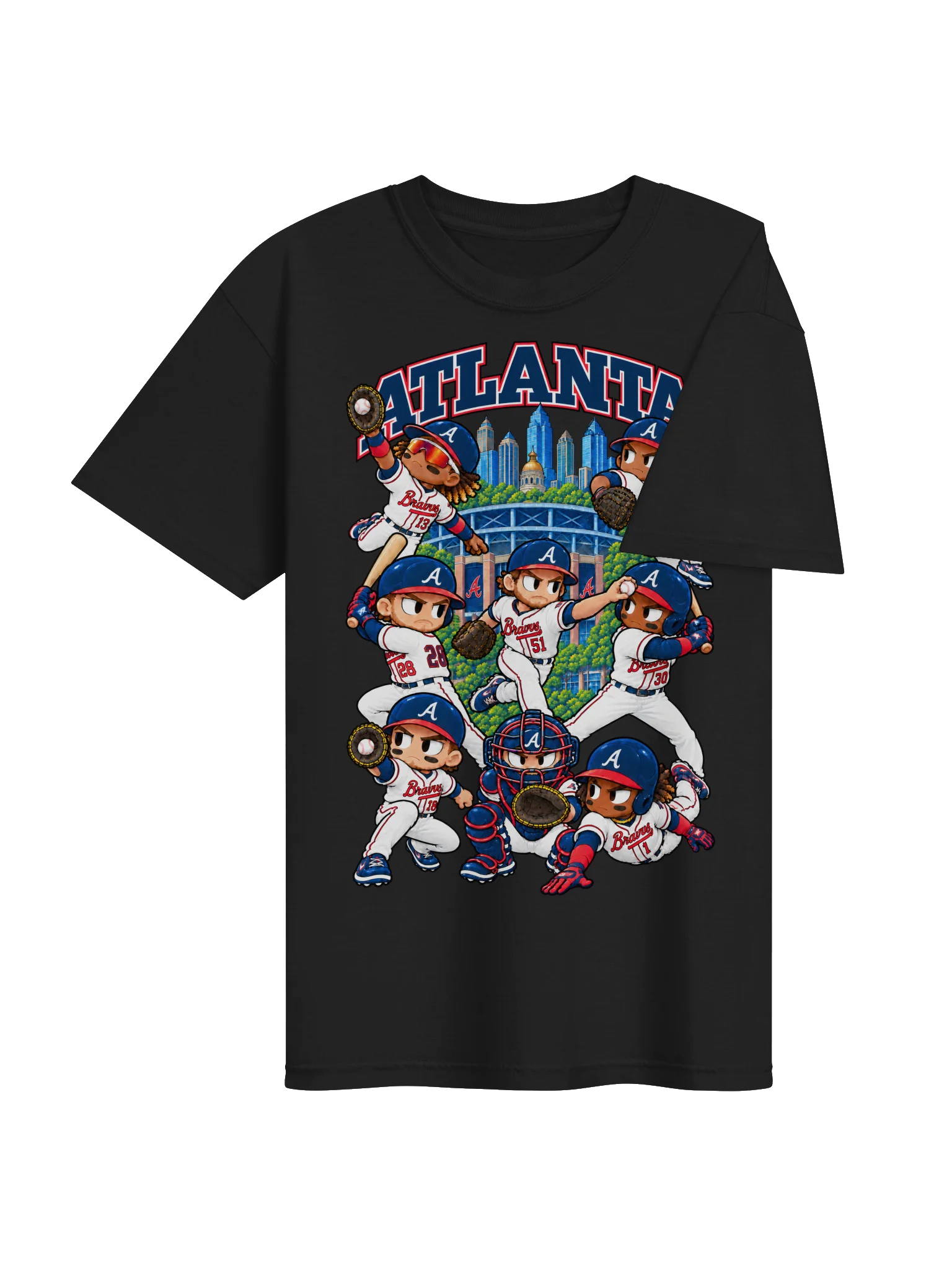 Atlanta Baseball Animated Player T-Shirt product image (13)