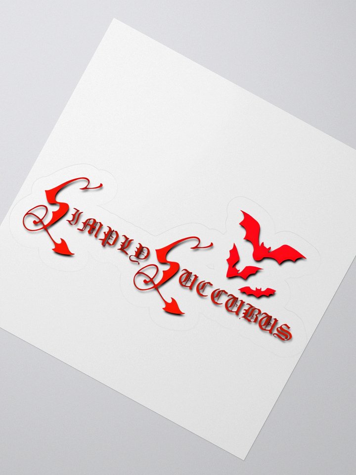SimplySuccubus Bat Logo Sticker product image (5)