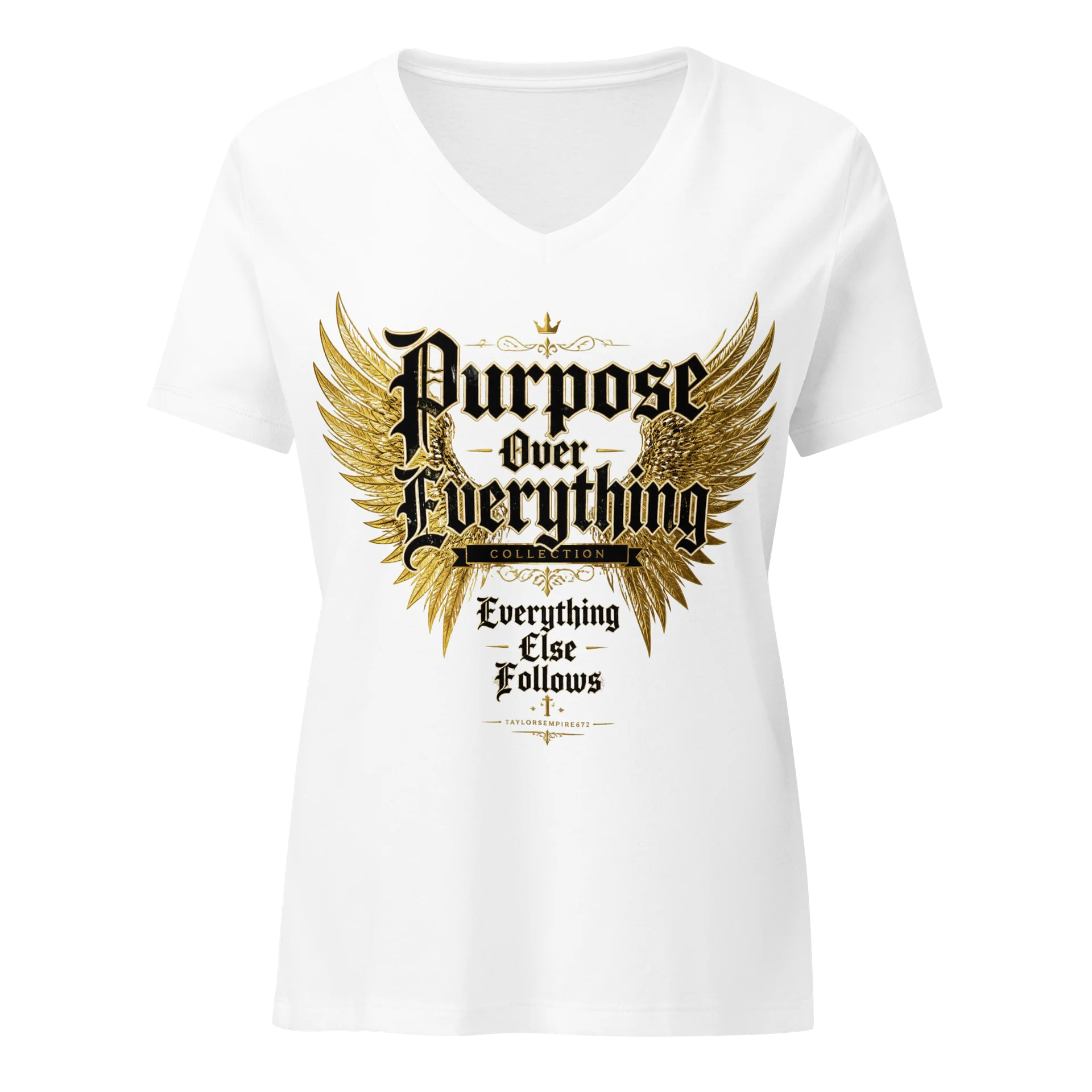 Purpose Over Everything Winged Emblem Tee product image (1)