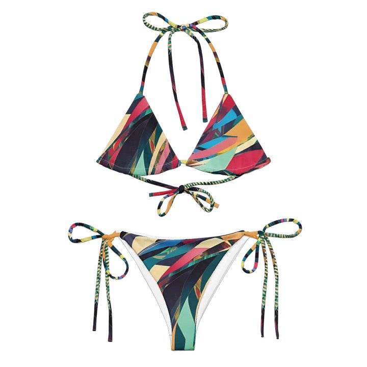 Abstract Lithographic Pattern Design String Bikini - V11 product image (1)