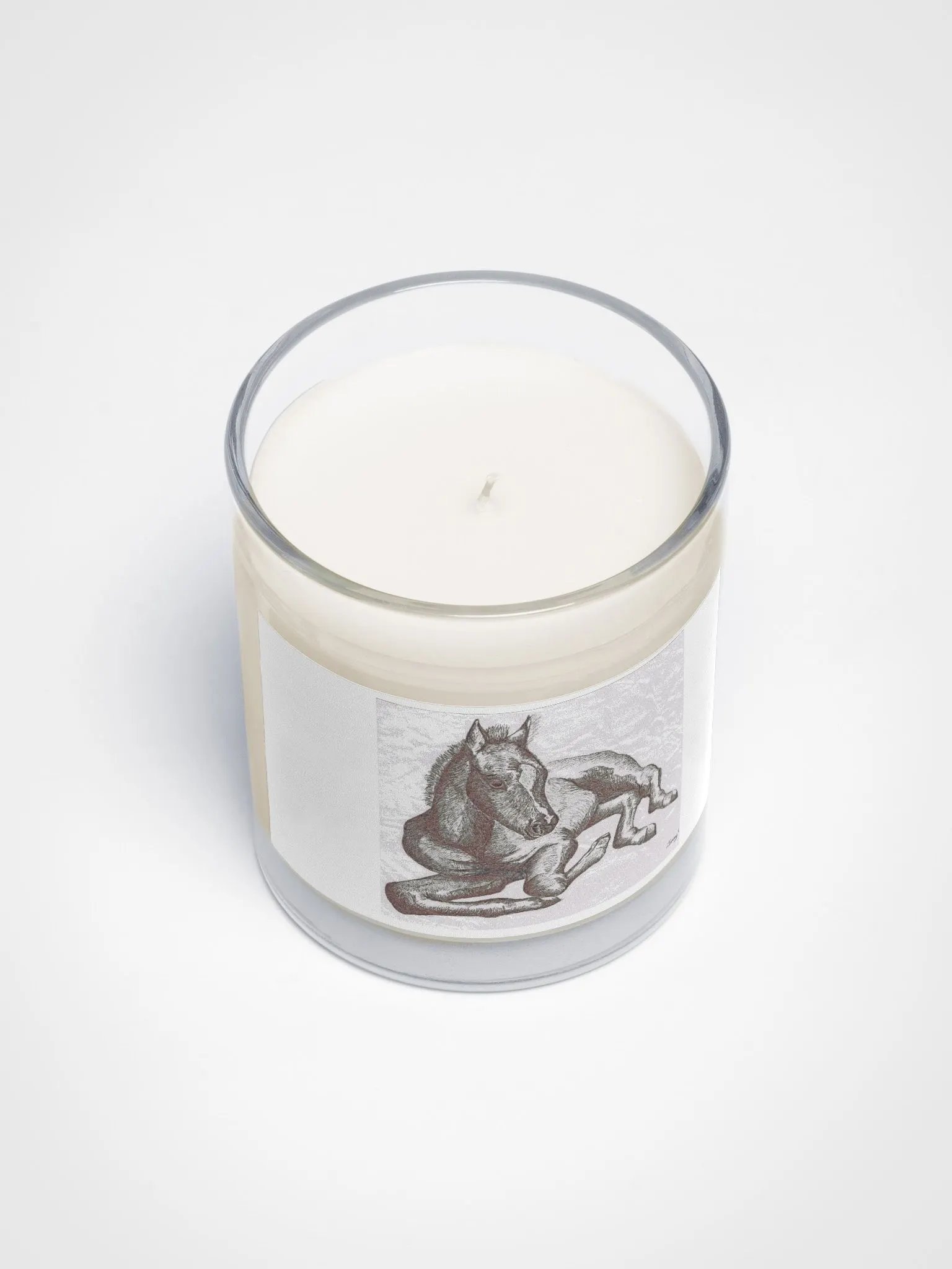 Foal lying down candle product image (3)