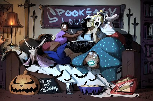Bon: Uh, can we like... watch something else, dude? Ya know, in case anyone is scared... n-not me!
Irie: I mean... I'm not ei...
