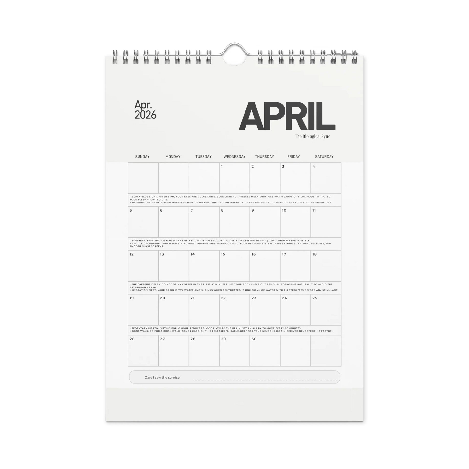 The Greenhouse Calendar 2026: A Year of Sensory Care product image (6)