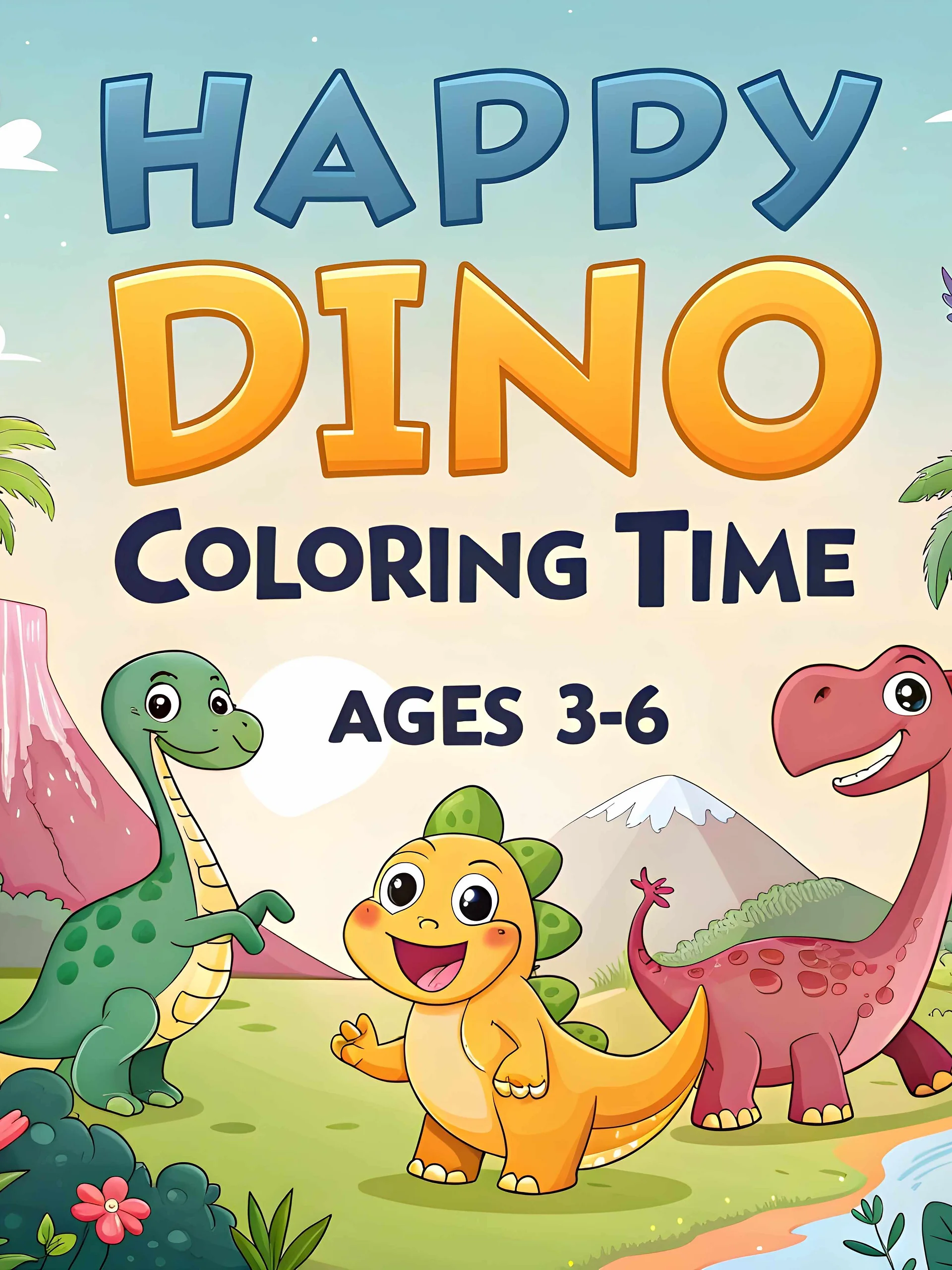 Happy Dino Coloring Time product image (1)