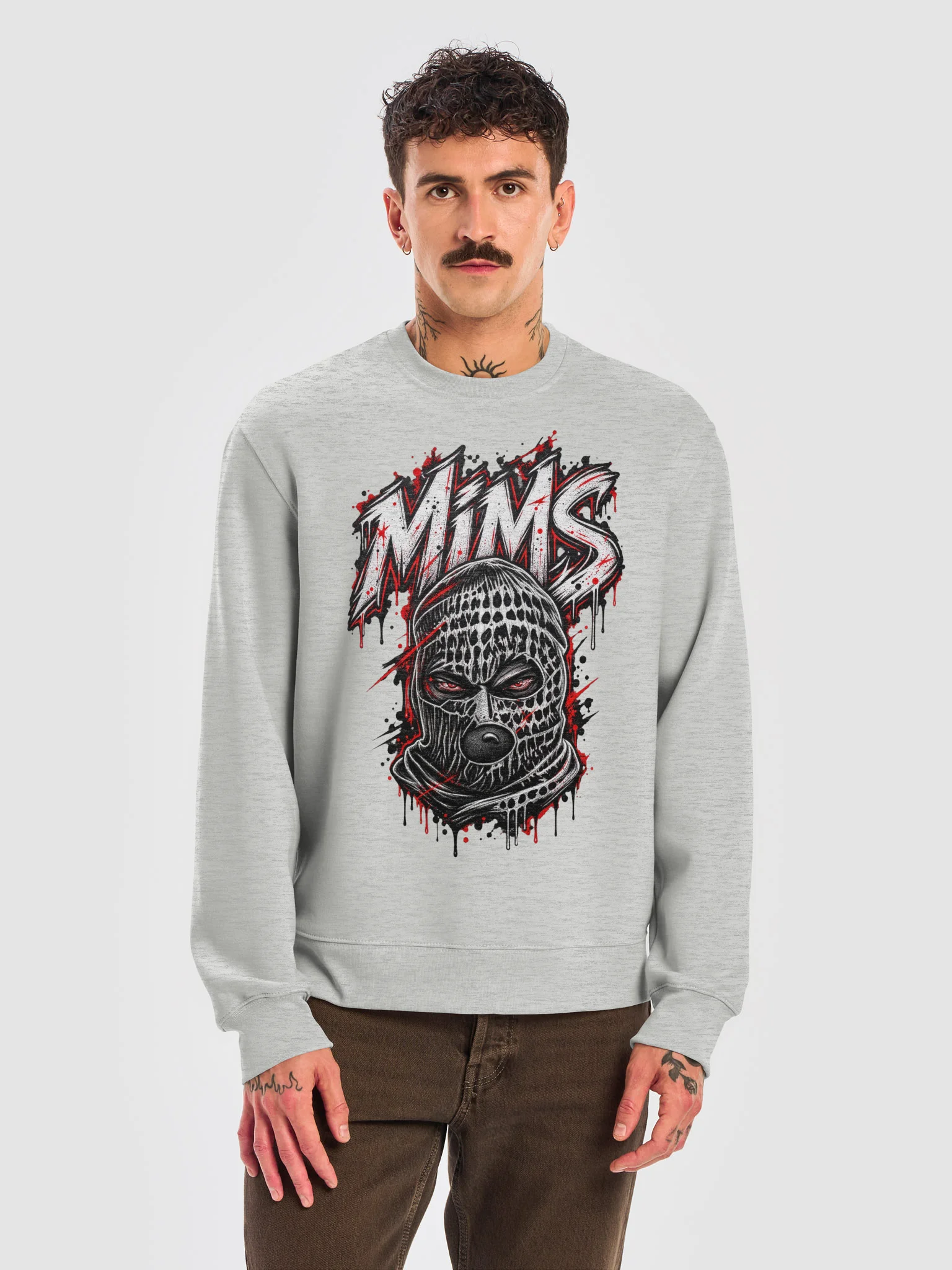 MMS Skull Mask Oversized Sweatshirt product image (9)