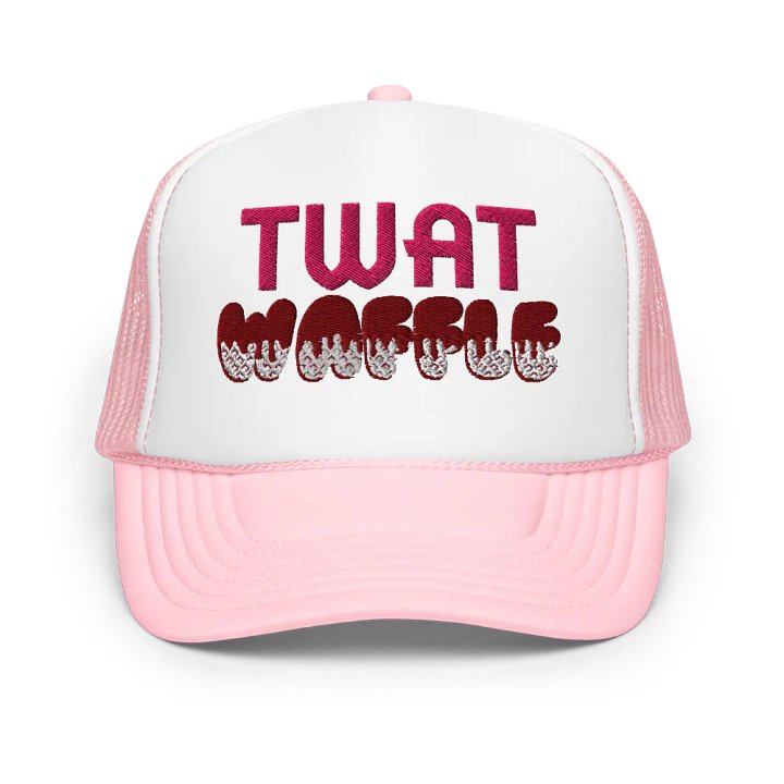 TWAT WAFFLE Foam Trucker Hat product image (1)