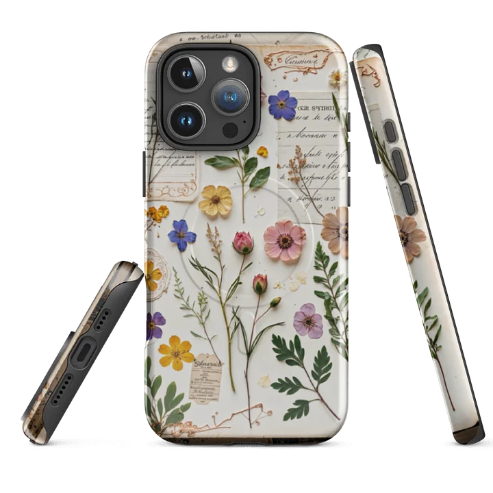 Vintage Botanical Journal Collage iPhone® Case Mag Safe product image (2)