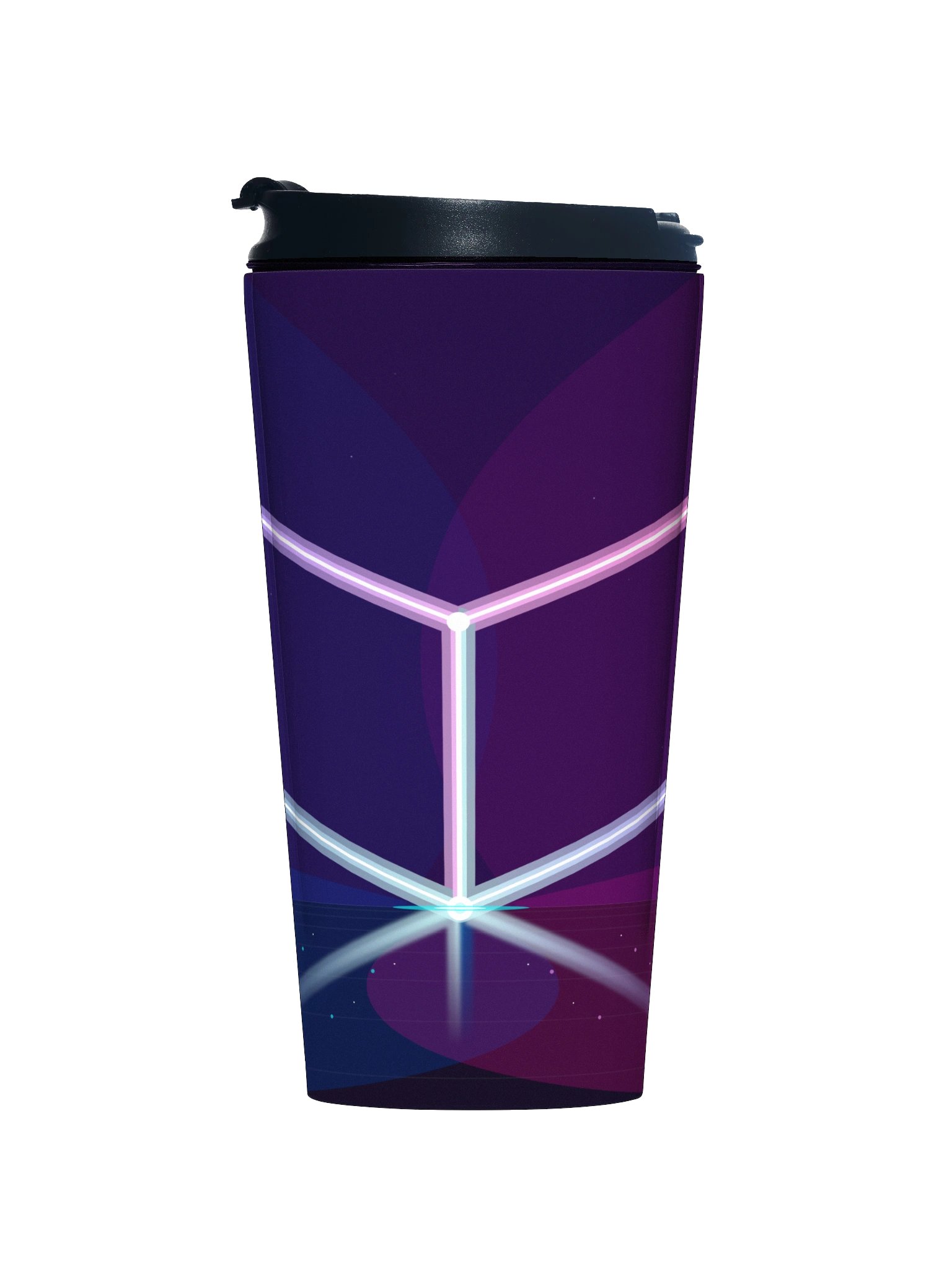 Neon Geometric 15oz Travel Mug with Handle product image (1)