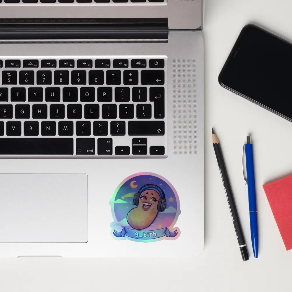 holographic logo sticker product image (10)