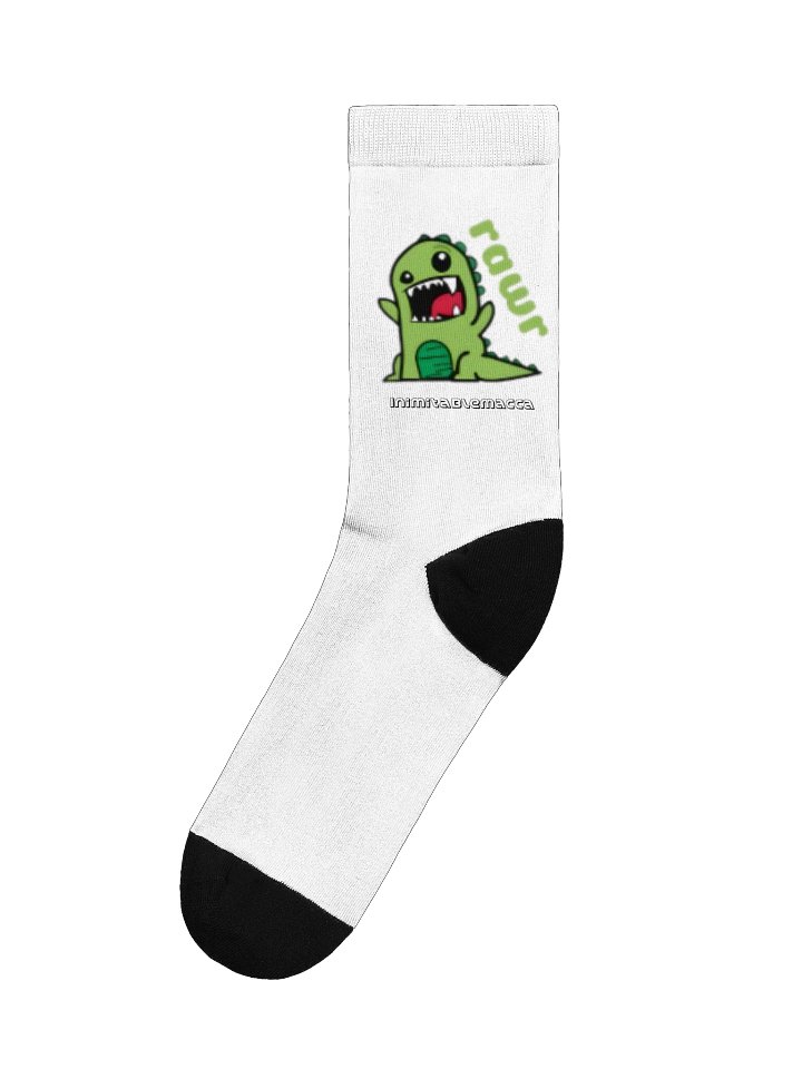Dinorawr logo Socks in white! product image (1)