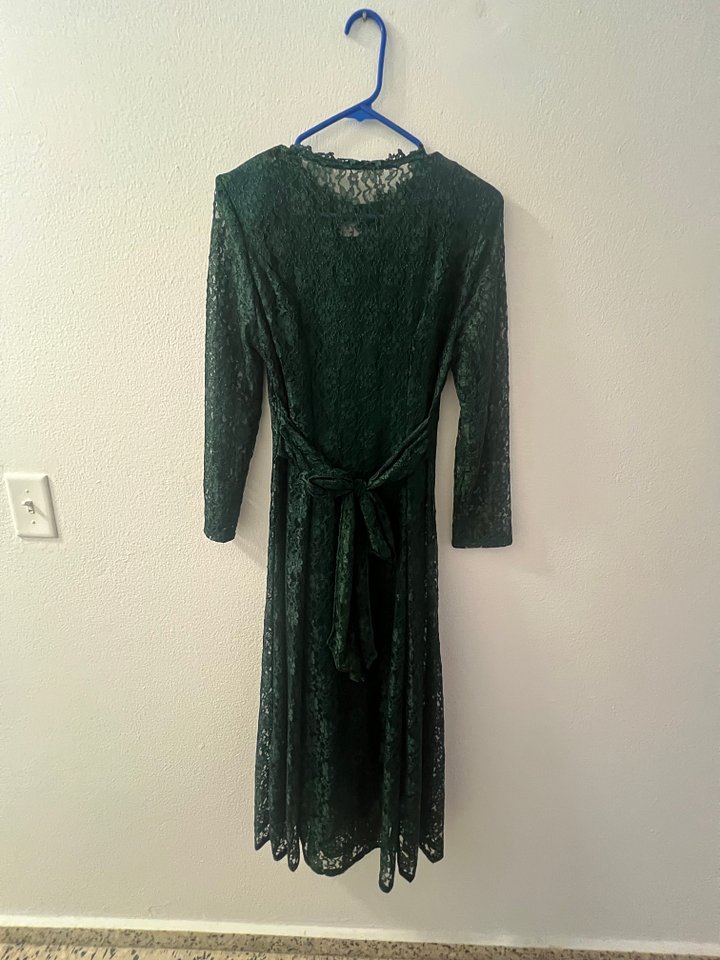 1990’s Vintage Green Lace Dress product image (2)