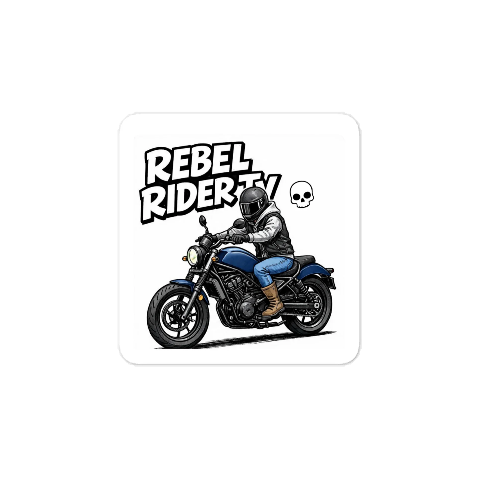 Rebel Rider Motorcycle Decals product image (1)