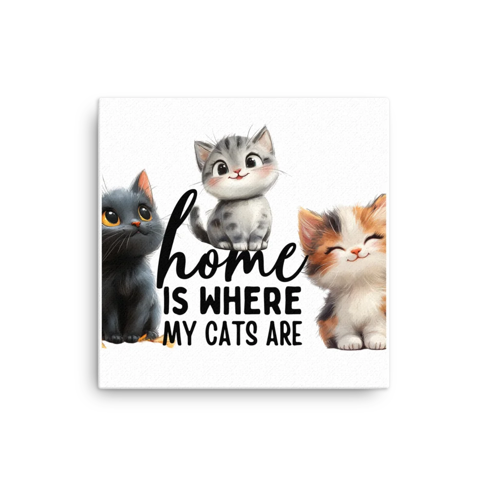 Home Is Where My Cats Are Canvas product image (1)