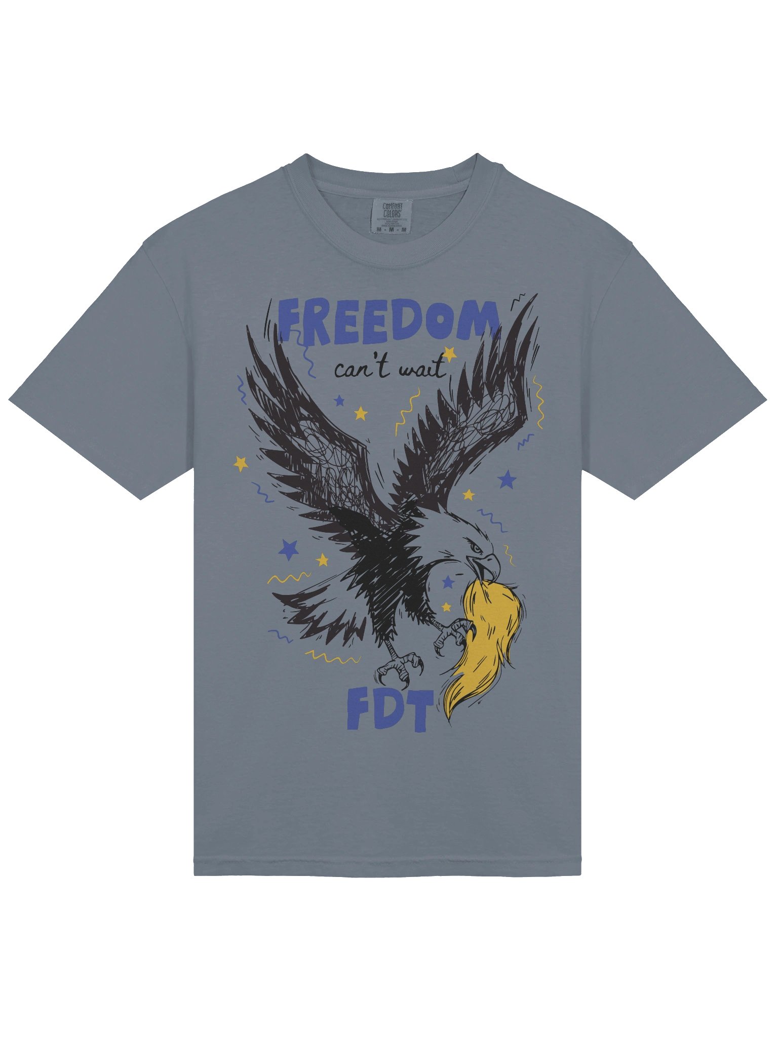 Freedom Can't Wait, Anti Trump Bald Eagle, FDT USA 250 Shirt product image (27)