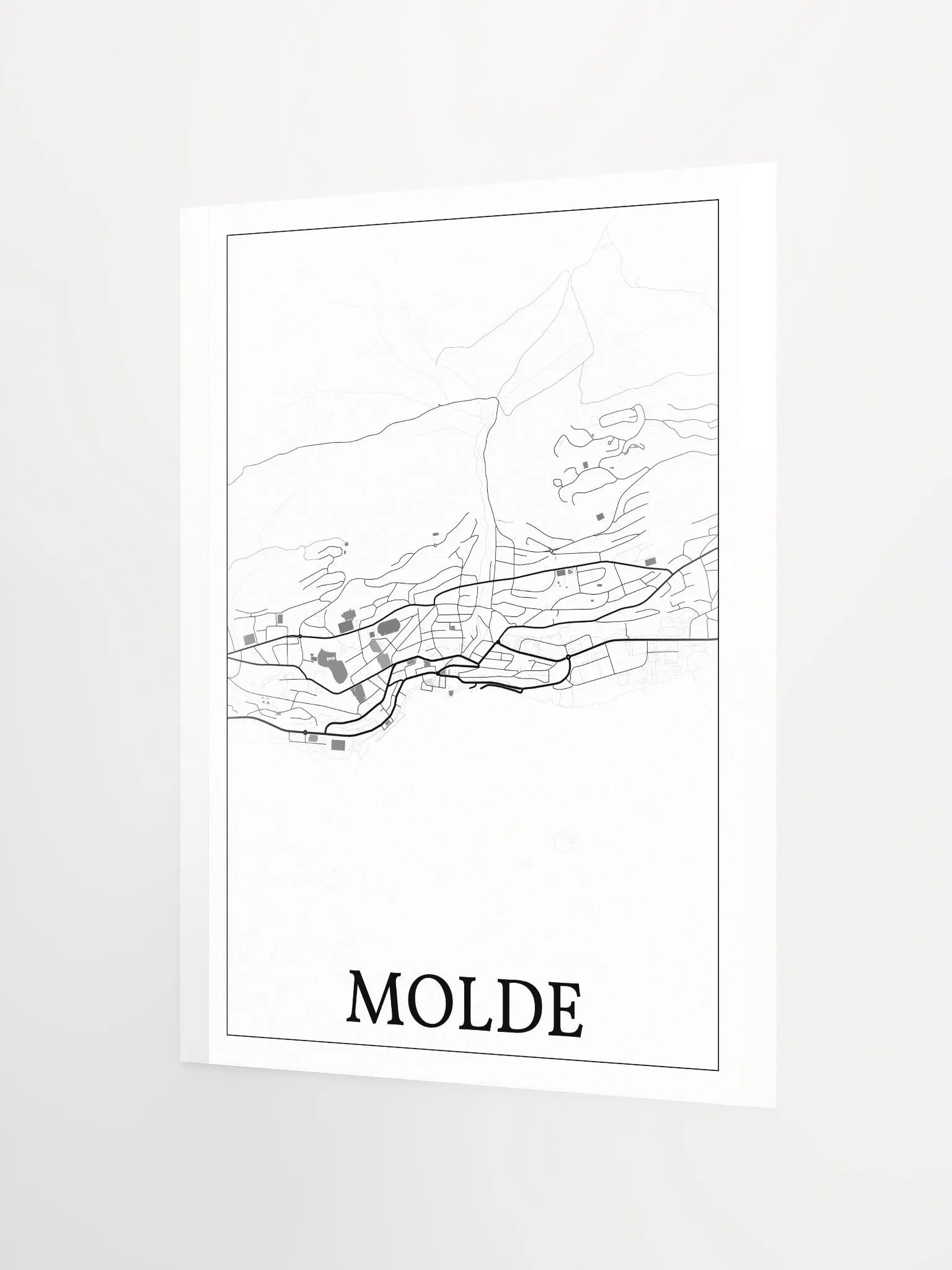 Molde, Norway, city map print product image (7)