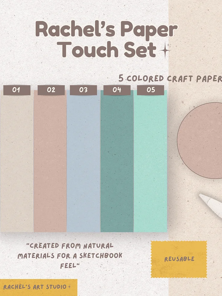 ✨Rachel’s Paper Touch Papers & Palettes – “A Texture You Can Feel”✨ product image (1)
