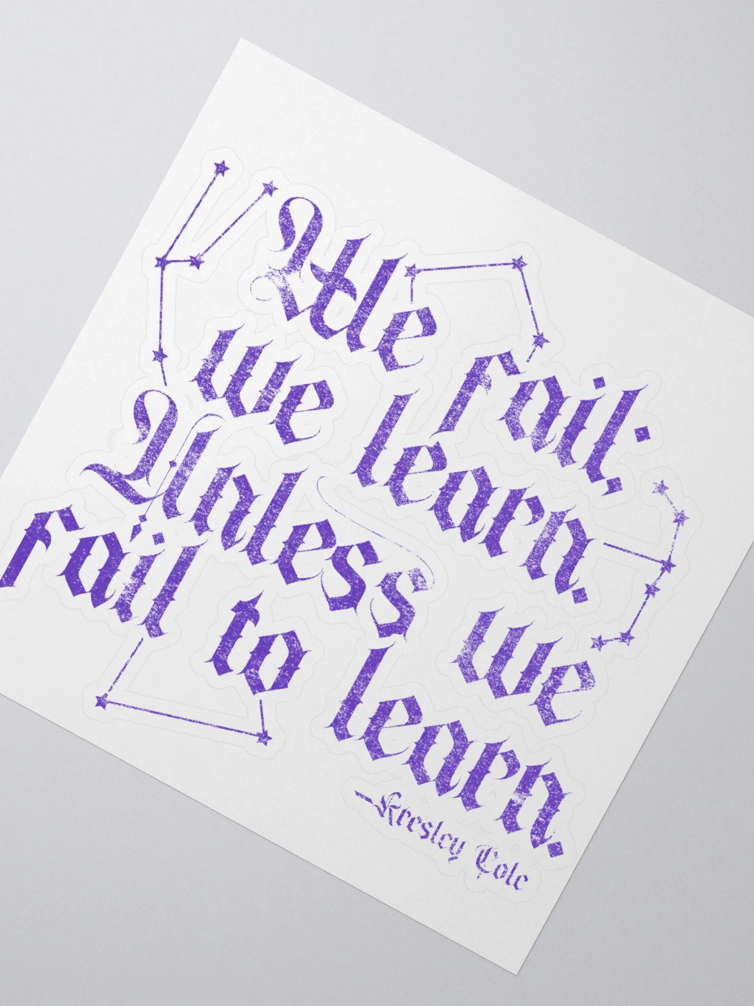 We Fail We Learn Sticker product image (2)