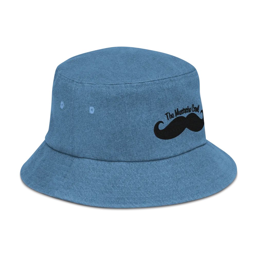 Mustache Crawl Denim Bucket Hat product image (3)