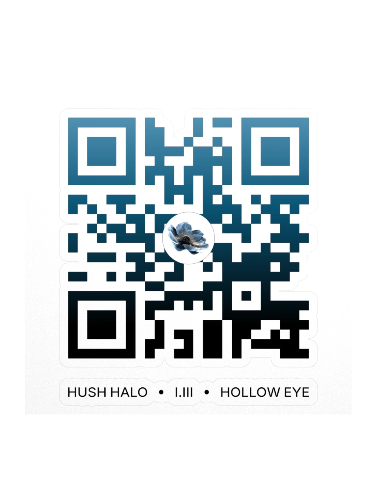 Hollow Eye QR STICKER + Daily Poetry Experience [AUDIO] product image (6)