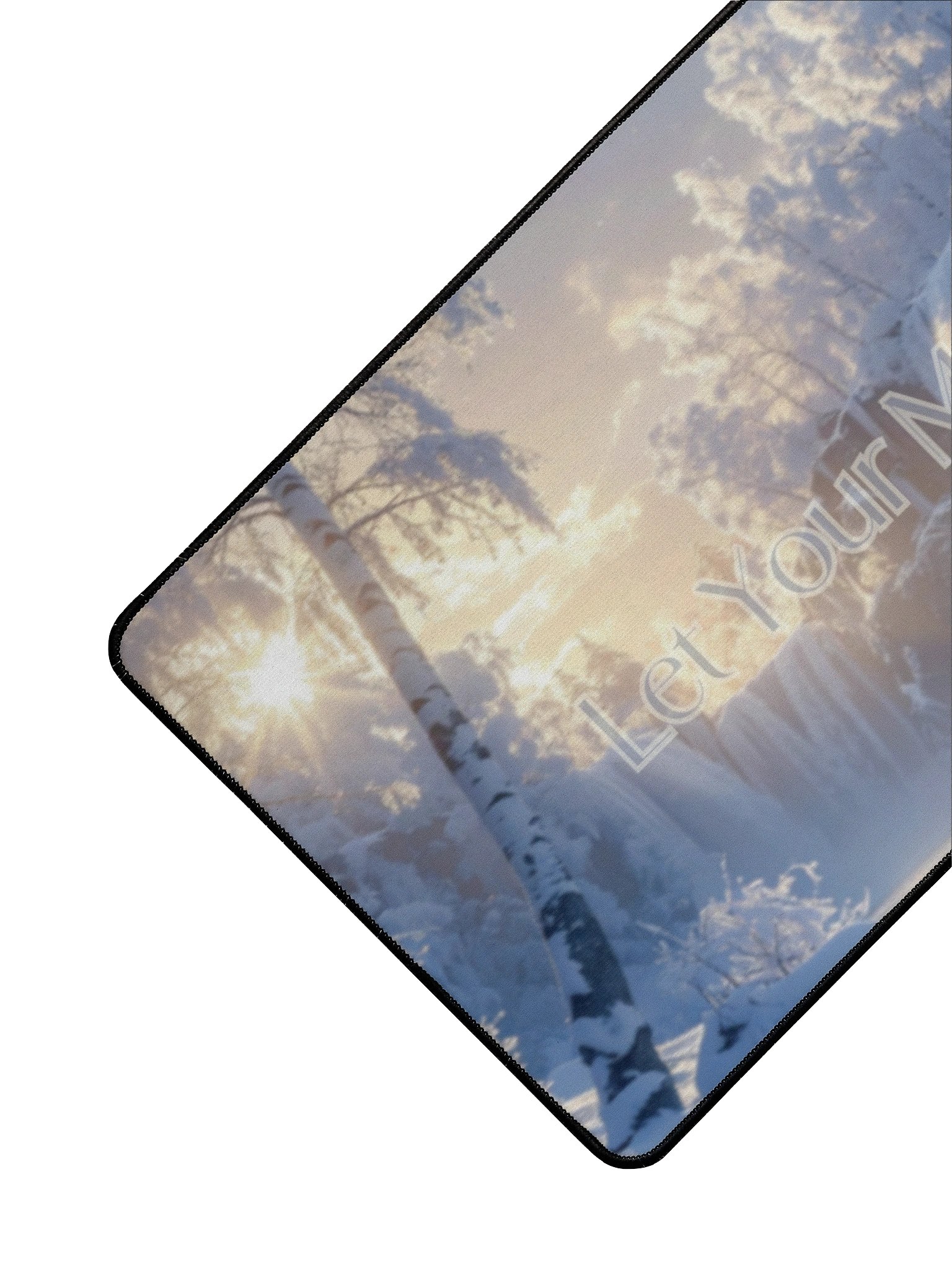 Serene Winter Waterfall Desk Mat product image (3)