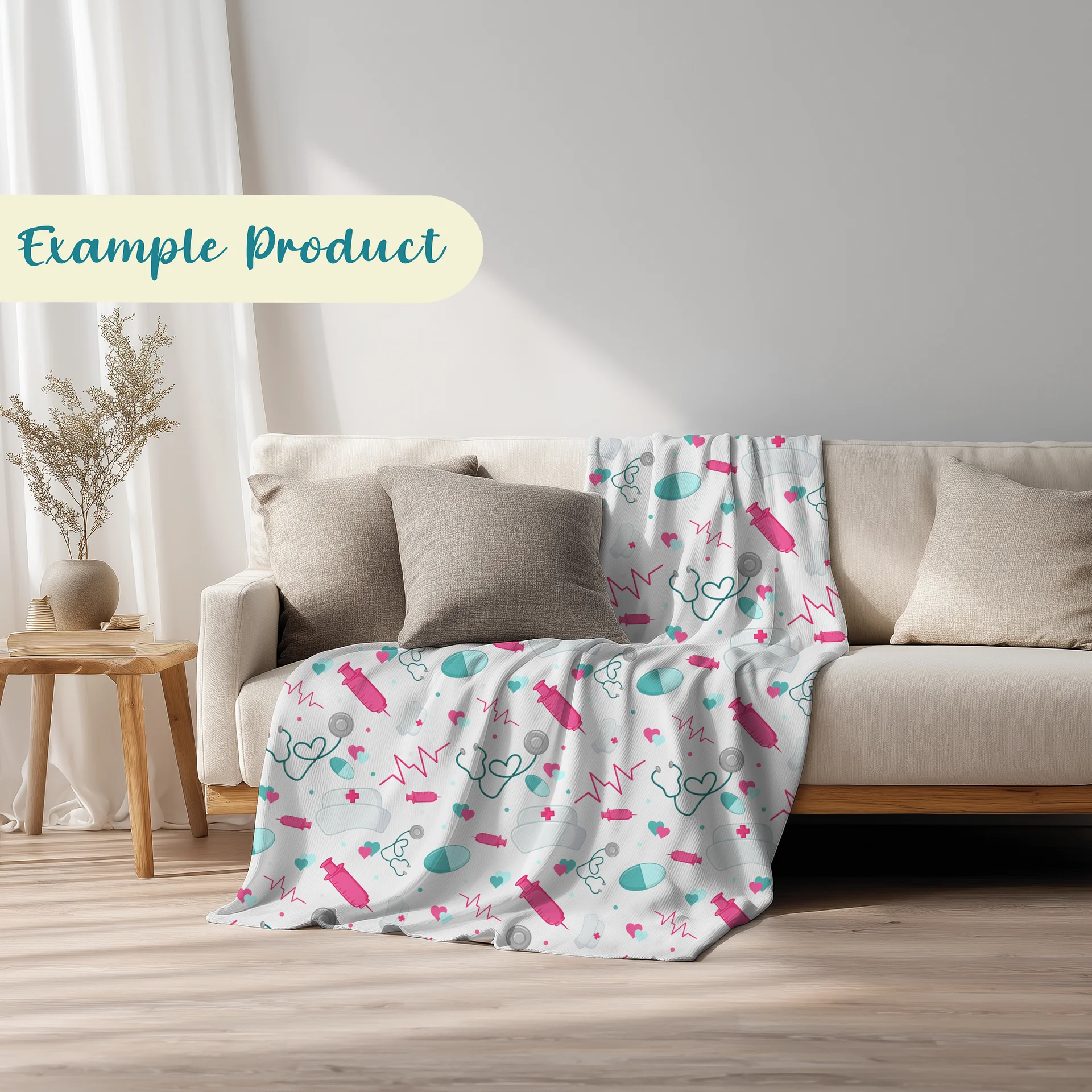 Nursing Themed Seamless Pattern product image (3)