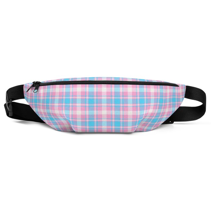 Baby Blue, Pink, and White Plaid Fanny Pack product image (2)