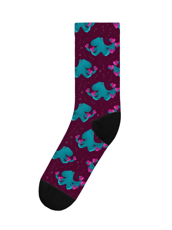 Octopus and Hearts Premium Sustainable Crew Socks product image (1)