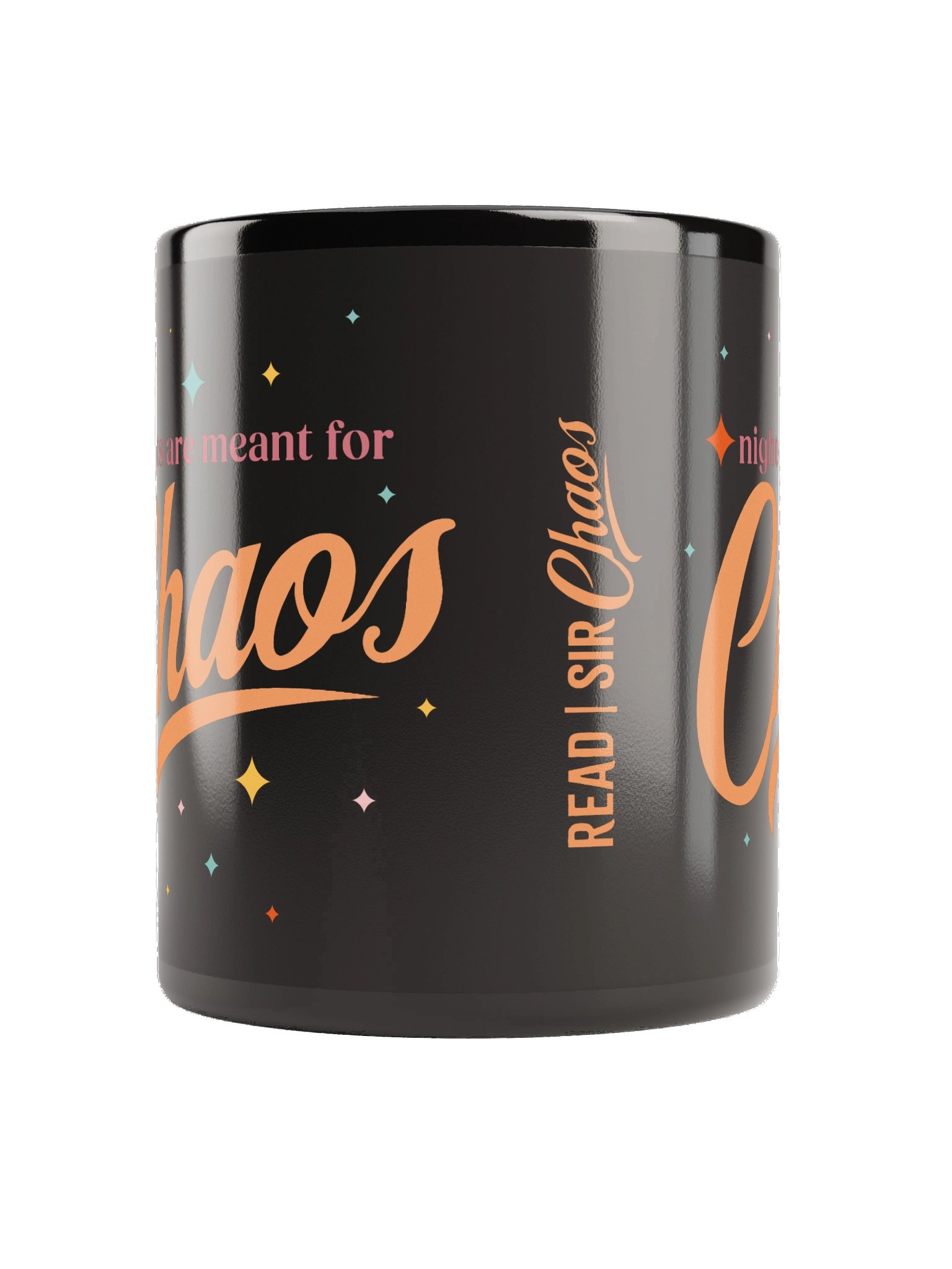 Nights Are Meant For Chaos Black Mug product image (3)