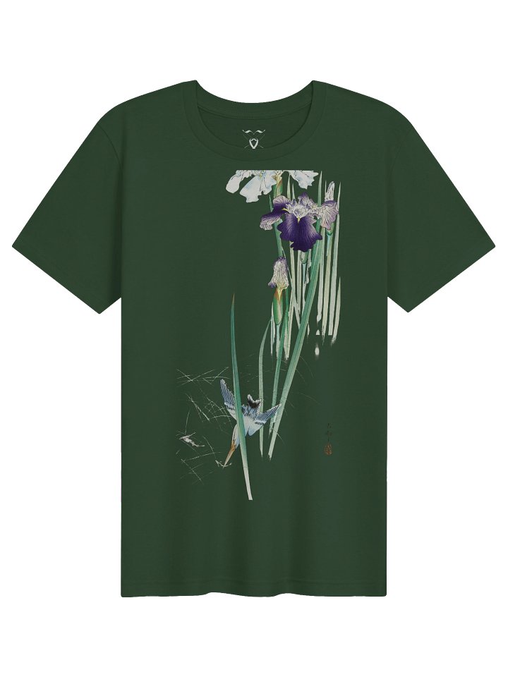 Kingfisher and Irises Bella+Canvas Unisex Supersoft T-Shirt product image (1)