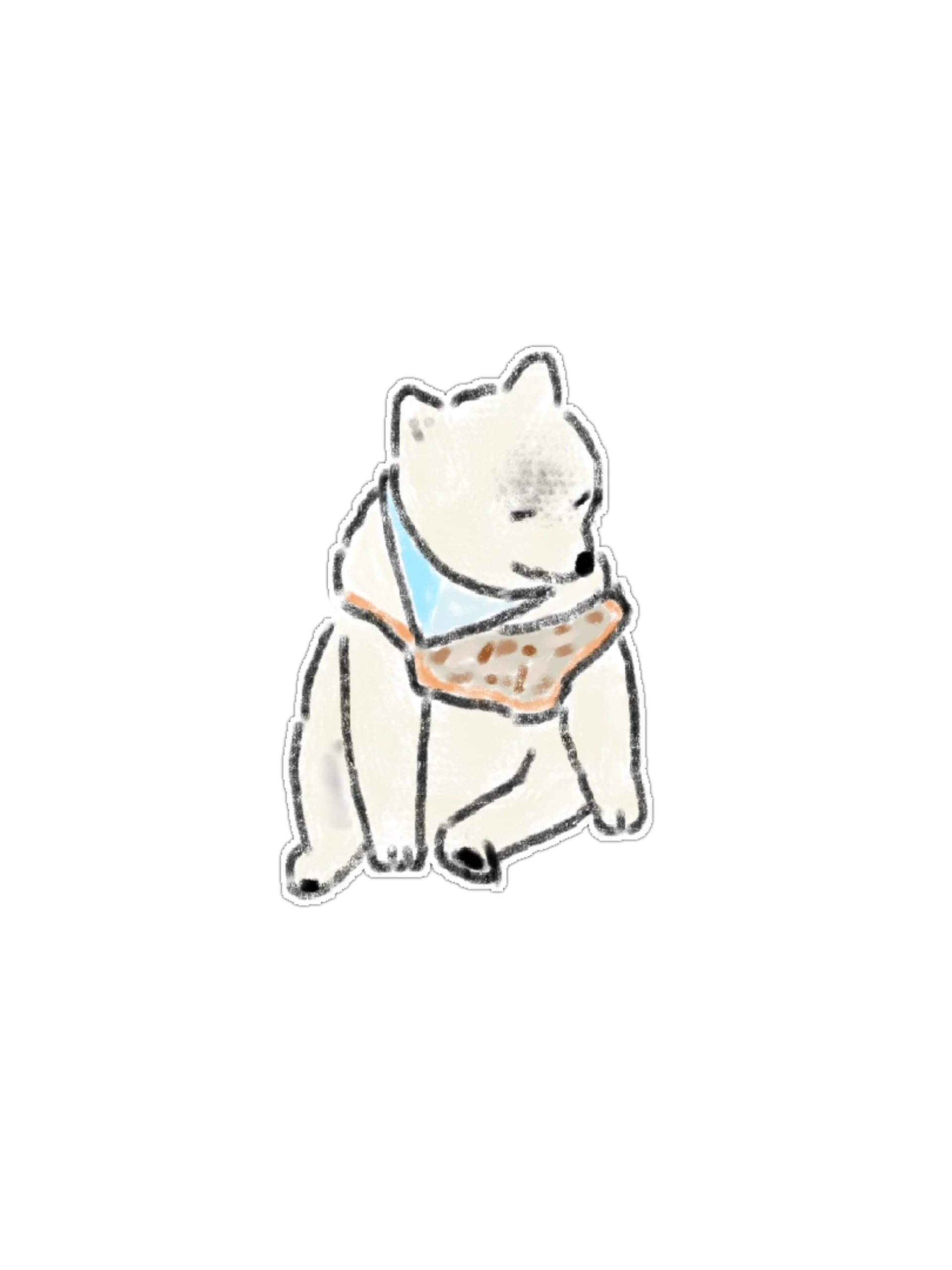 Aesthetic Hand-Drawn Watercolor Dog Sticker & Clipart Pack product image (2)