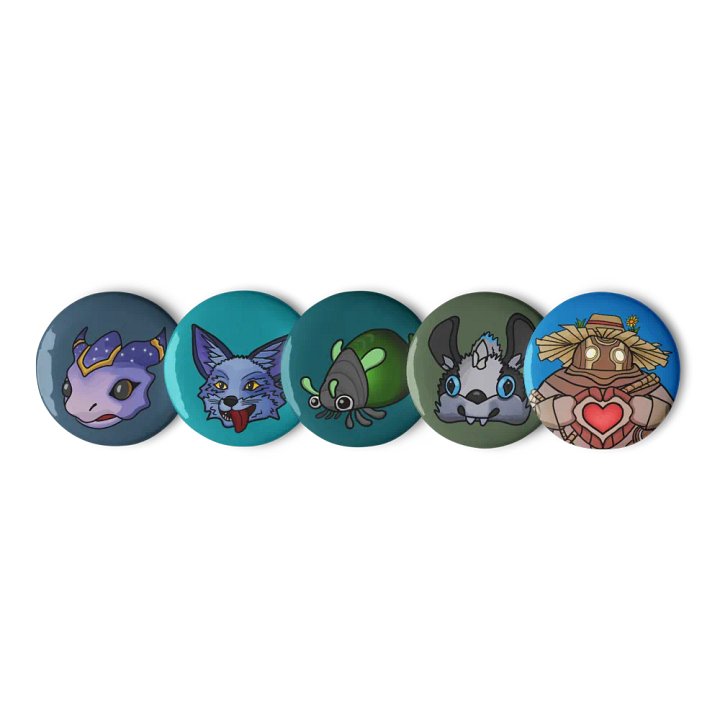 Palia Emotes Set - Pin Buttons product image (2)