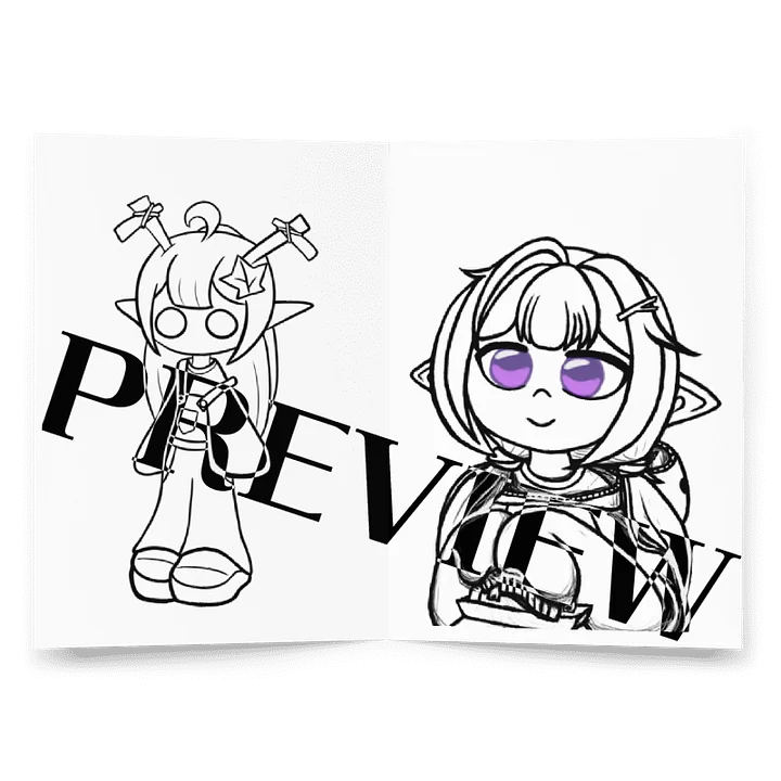 Spoopy Luna Colouring Card product image (2)